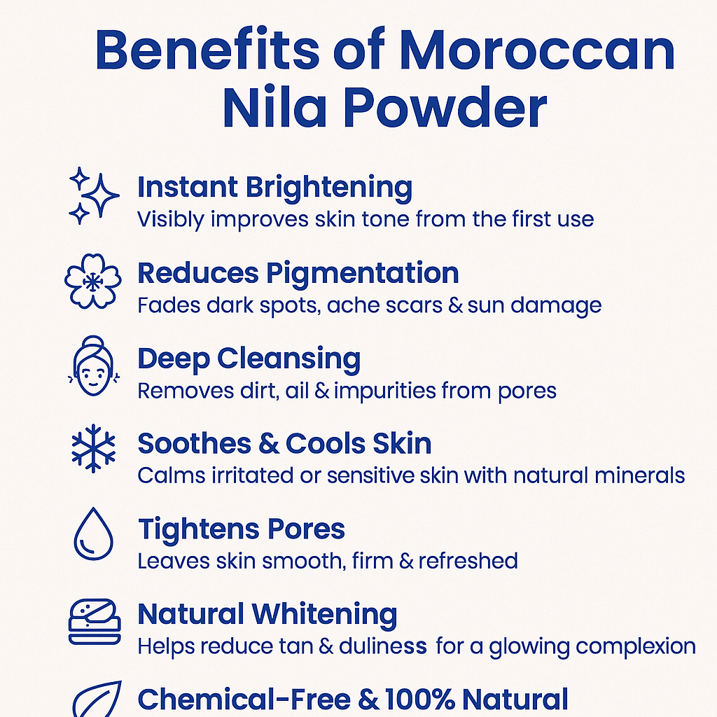 Moroccan Nila Whitening Powder 50g (100% Original) – Buy 1 Get 1 Free