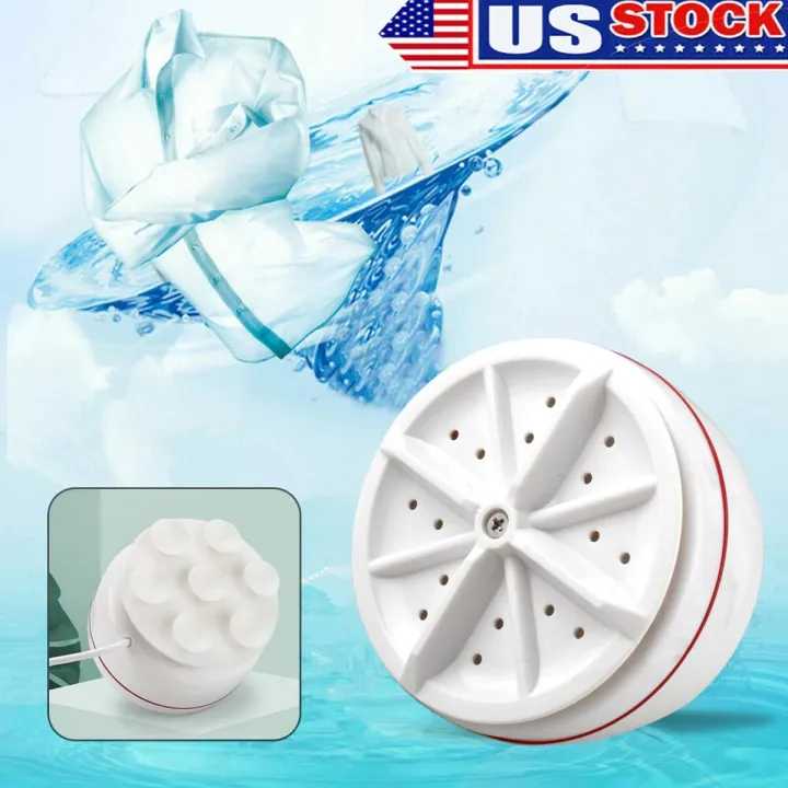 Mini Washing Machine | Portable Ultrasonic USB Turbo Washer for Travelling,
